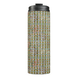 Textured Pointillism Grid Pattern Artwork Thermosbeker