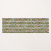 Textured Pointillism Grid Pattern Artwork Yogamat (Achterkant (horizontaal))