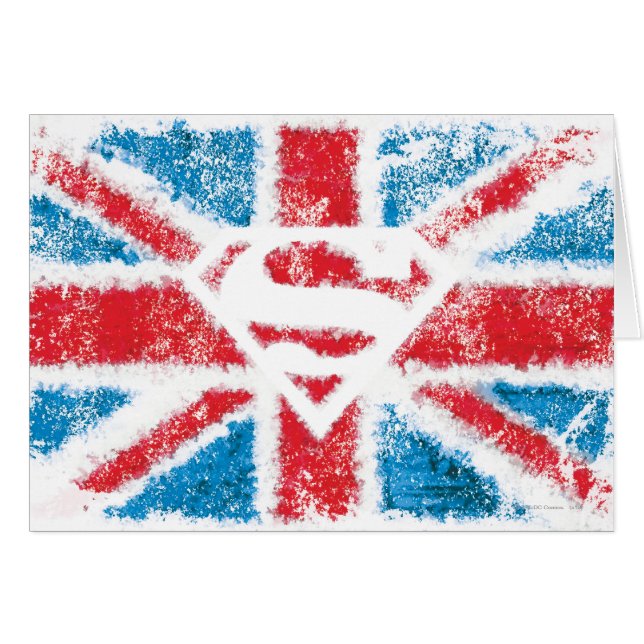 Textured S-Shield Over Flag (Voorkant Horizontaal)