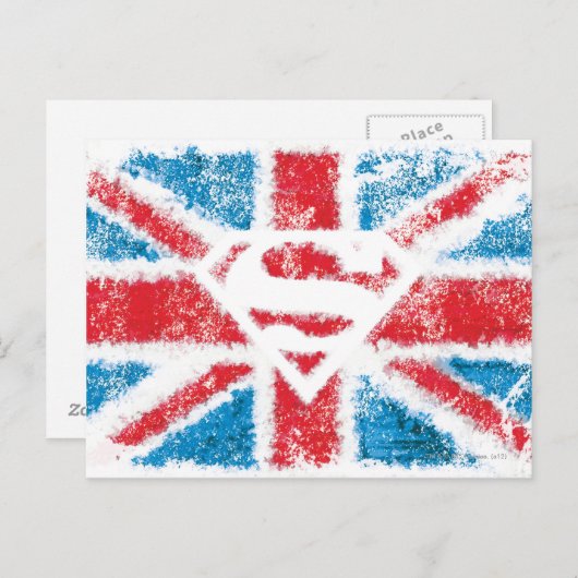 Textured S-Shield Over Flag Briefkaart (Voorkant / Achterkant)