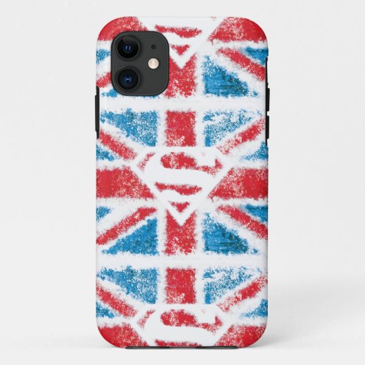 Textured S-Shield Over Flag Case-Mate iPhone Case (Achterkant)
