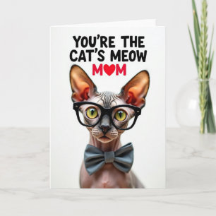 Textured Sphynx Kat Moeder Kaart