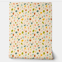 Textured Stone Terrazzo Speckles - Crème