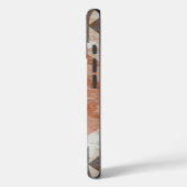 Textured Terracotta Brown Case-Mate iPhone Case (Achterkant / Links)