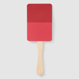 Textured Top Tomato Red Paddle Fan (Aangepast) Handwaaier