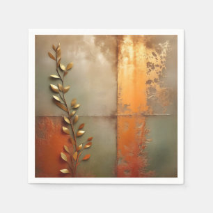 Textured Versleten Metaal in Koper Servet