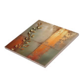 Textured Versleten Metaal in Koper Tegeltje (Zijkant)