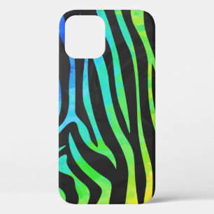 Textured Zebra Pattern iPhone 12 Hoesje