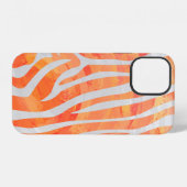 Textured Zebra Pattern iPhone Hoesje (Achterkant horizontaal)
