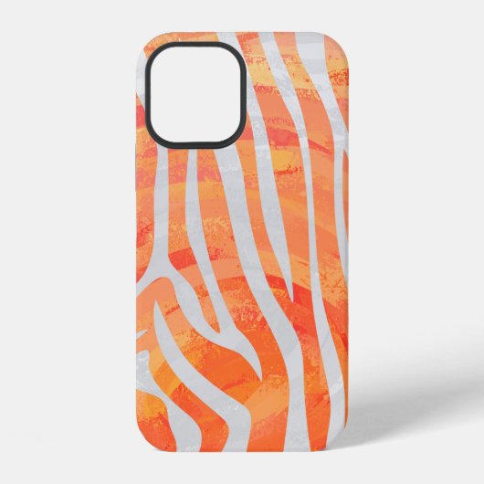 Textured Zebra Pattern iPhone Hoesje (Achterkant)