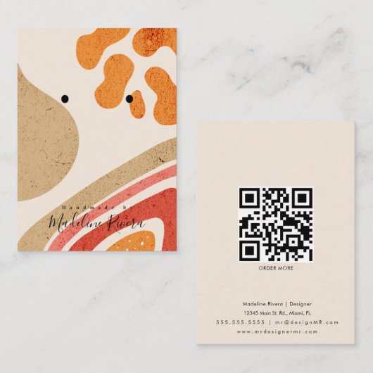 Textures Abstraites Cartes d'affichage de l'oreill (Devant / Derrière)