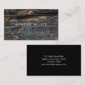 TEXTURES | BOIS | CARTE DE VISITE (Devant / Derrière)
