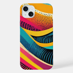 Textures courbes aux couleurs vives