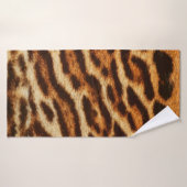 Textures de fourrure de léopard. Poster de animal (Serviette de bain)