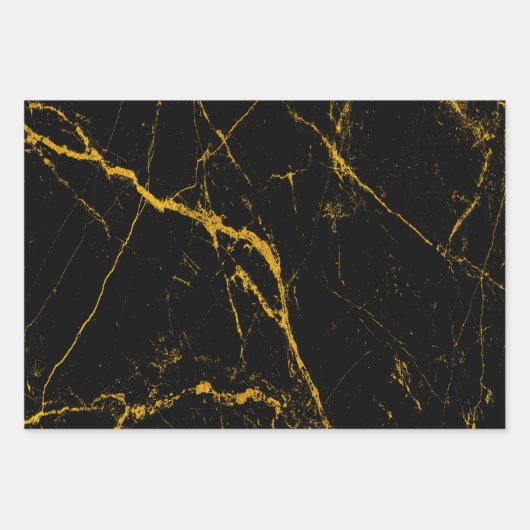 Textures en marbre Verres en or Feuilles en papier (Devant)