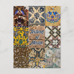 Textures of Mexico City Travel Briefkaart