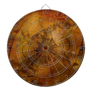 textuur-594545 OUDE WERELDKAART TRAVEL GOLDEN TREA Dartbord