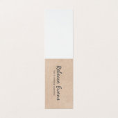 Textuur (beige) visitekaartjes (Buitenkant ongevouwen)