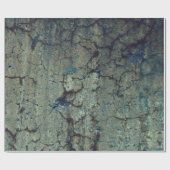 Textuur Blauw bruin grunge-ontkoppeling Cadeaupapier (Vlak)