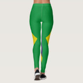 Textuur Braziliaanse vlag Legging (Achterkant)