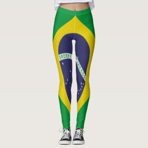 Textuur Braziliaanse vlag Legging