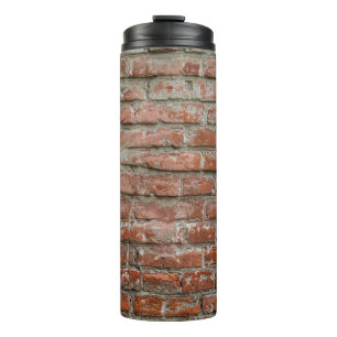 Textuur. Brick. Wall. A background with attritions Thermosbeker