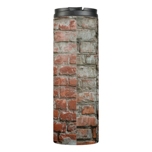 Textuur. Brick. Wall. A background with attritions Thermosbeker (Achterkant)