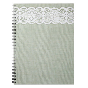 Textuur en kant van textiel notitieboek