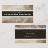 textuur en streep van kunsthout visitekaartje (Voorkant / Achterkant)