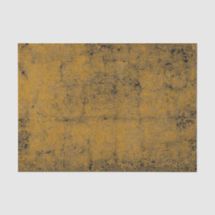 Textuur  Golden Yellow Black Grunge Tissuepapier