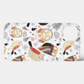 Textuur grappige uil Case-Mate iPhone case (Achterkant (horizontaal))