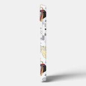 Textuur grappige uil Case-Mate iPhone case (Achterkant / Links)