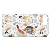 Textuur grappige uil Case-Mate iPhone case (Achterkant (Horizontaal))