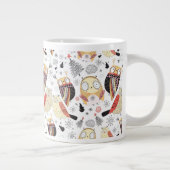 Textuur grappige uil jumbo beker (Rechts)