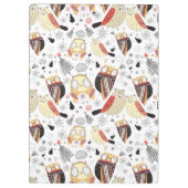 Textuur grappige uil klembord (Achterkant)