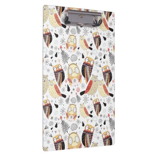 Textuur grappige uil klembord (Rechts)