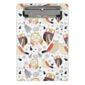 Textuur grappige uil mini klembord (Voorkant)