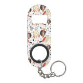 Textuur grappige uil sleutelhanger flessenopener (Achterkant)