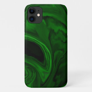 textuur groene collecties van malachietsteen iPhone 11 hoesje