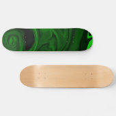 textuur groene collecties van malachietsteen skateboard (Horizontaal)