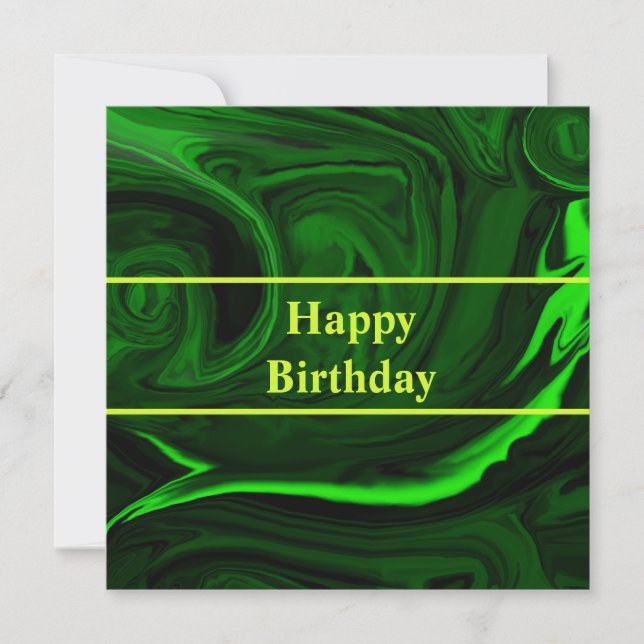 textuur groene malachietsteen, gepersonaliseerd (Voorkant)