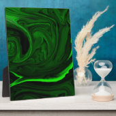 textuur groene malachite fotoplaat (Zijkant)