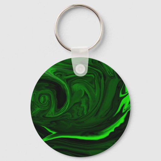 textuur groene malachite sleutelhanger (Voorkant)
