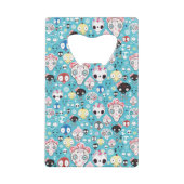 Textuur lachschedel kredietkaart flessenopener (Voorkant)