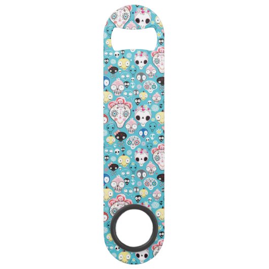 Textuur lachschedel speed flessenopener (Achterkant)