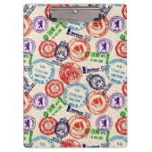 Textuur met echte stempels. klembord (Voorkant)