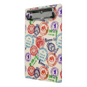 Textuur met echte stempels. mini klembord (Angled2)