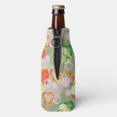 Textuur met plakjes groenten flesjeskoeler (Fles Achterkant)