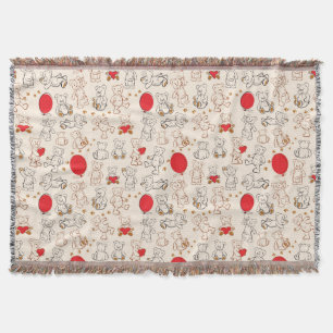Textuur met Teddy Bears Deken