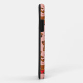 Textuur met Teddy Bears, Hart Case-Mate iPhone Case (Achterkant/rechts)